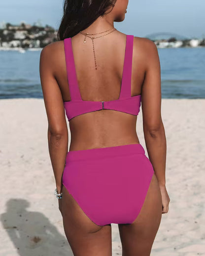 Herria  – Bikini set met hoge taille en brede bandjes voor dames