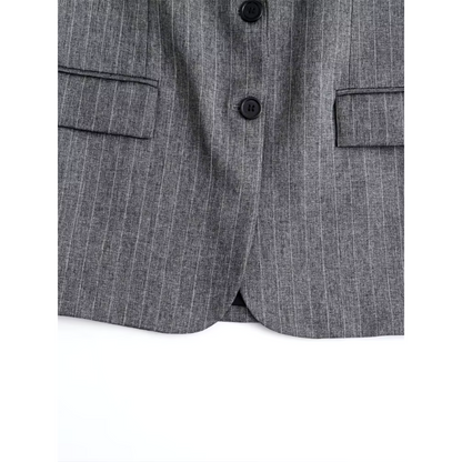 Helen - Klassieke lijnen blazer met 2 klepzakken