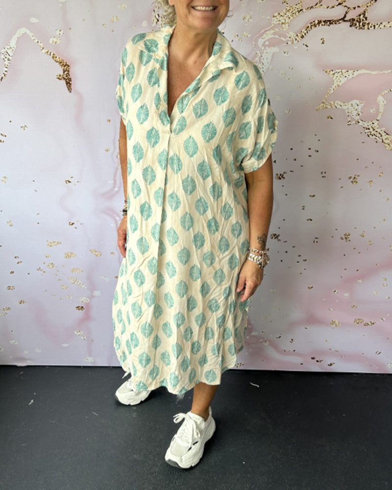 Paula - Zomerjurk met kraag en luchtige pasvorm voor dames