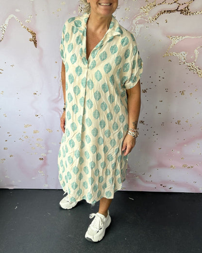 Paula - Zomerjurk met kraag en luchtige pasvorm voor dames