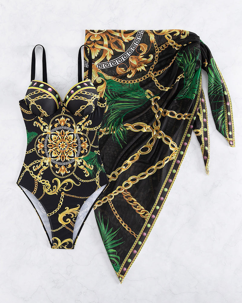 Katarina – Tweeledige set met gevormde top en wikkelrok voor dames