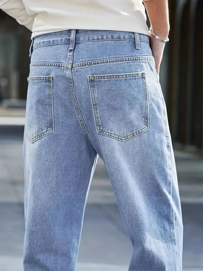 Macky - Casual denim broek met rechte pijpen