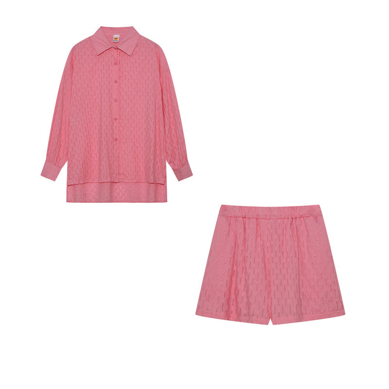 Camilla - Dames set met losvallende blouse en luchtige short