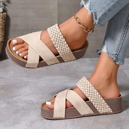 Elaiza - Dames sandalen met dikke zool