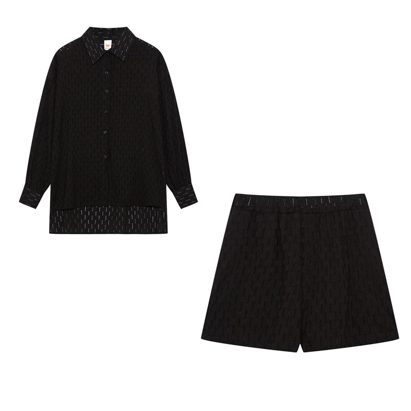Camilla - Dames set met losvallende blouse en luchtige short