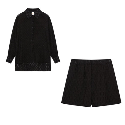 Camilla - Dames set met losvallende blouse en luchtige short