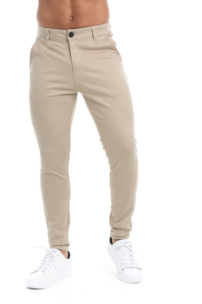 Fredo - Slim-fit broek met hoge tailleband