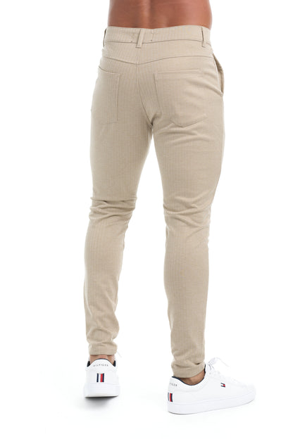 Fredo - Slim-fit broek met hoge tailleband