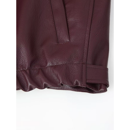 Muriela - Retro oversized leren jas