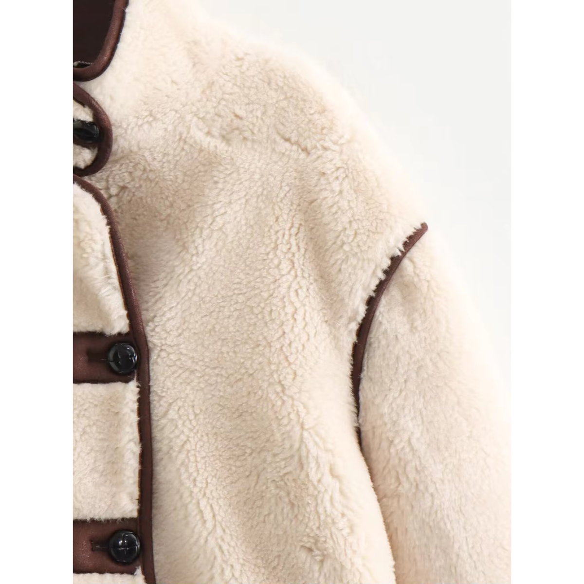 Janela - Dames fleece jas met staande kraag
