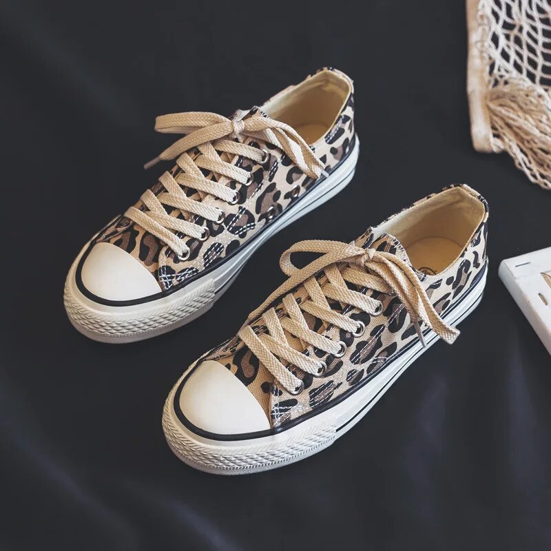 Ysabel - Dames canvas sneakers met plateau