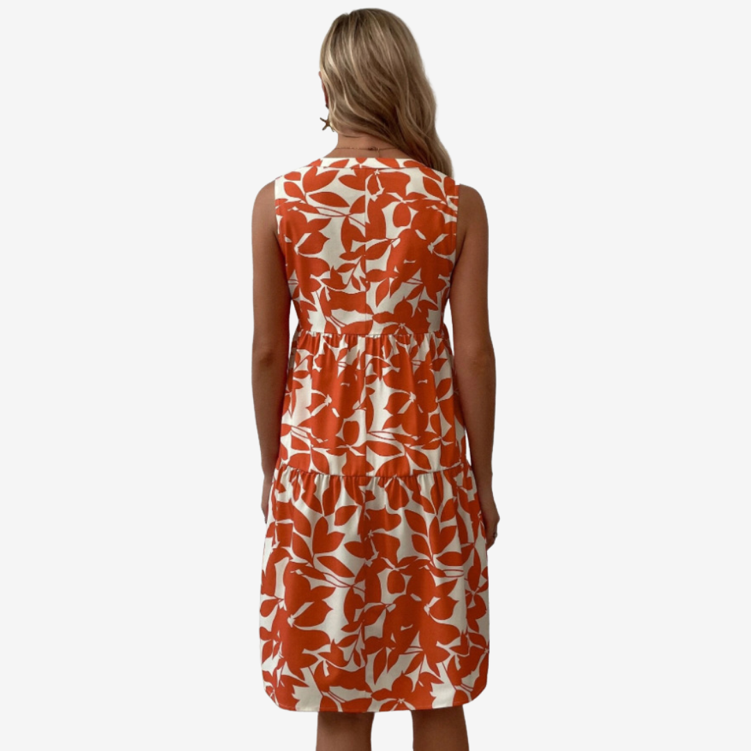 Ewa - Zomerjurk met v-hals voor dames