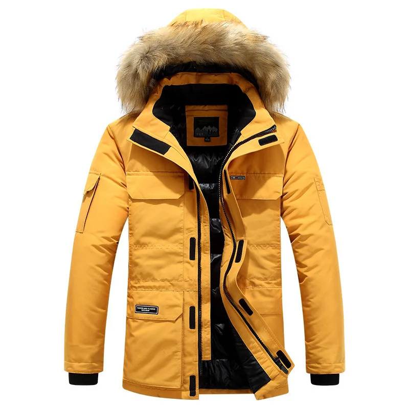 Beckett - Heren arctic shield winter parka met capuchon van imitatiebont