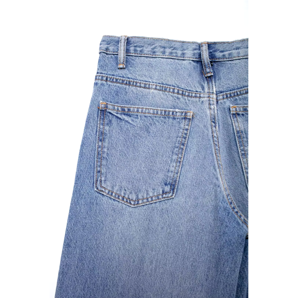 Avrila - Stijlvolle dames baggy jeans met kromme taille licht denim