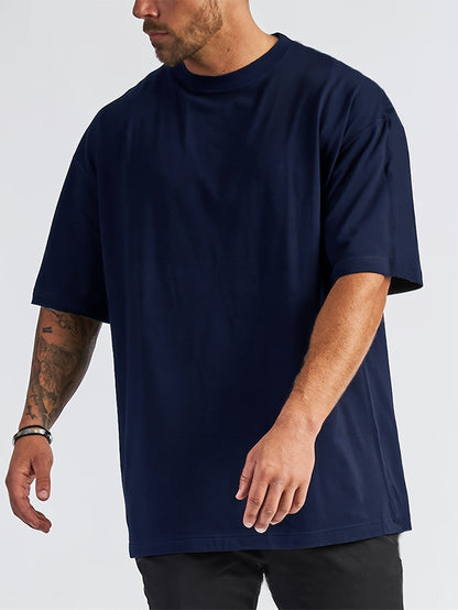 Malcom - Heren oversized T-shirt met verlaagde schoudernaden