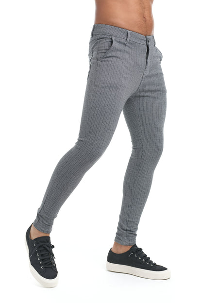 Powell - Slim-fit broek met houndstooth motief