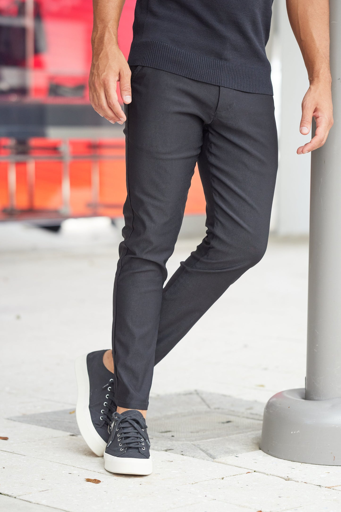 Bayard - Casual stretch broek heren