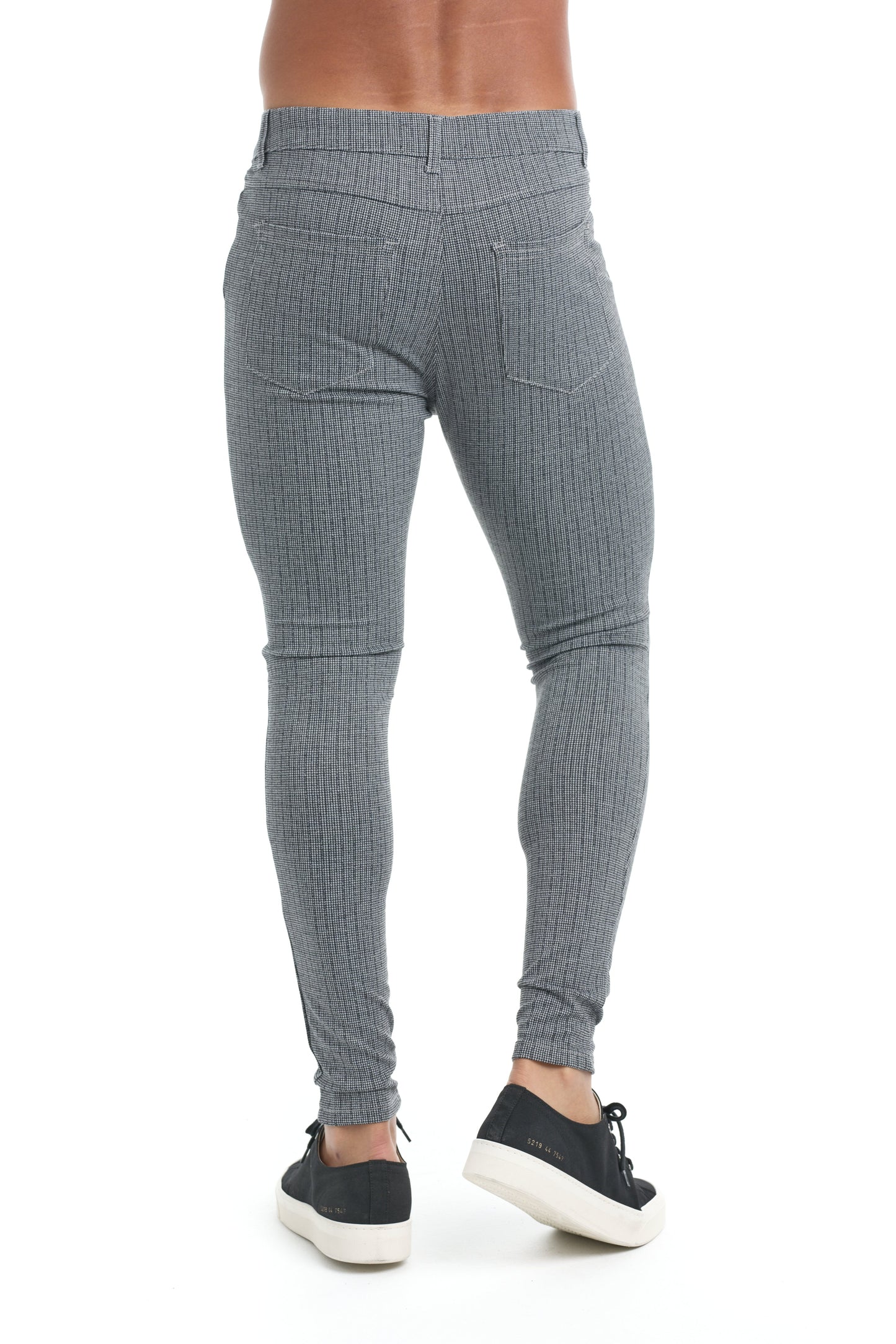 Powell - Slim-fit broek met houndstooth motief