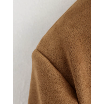 Jula - Oversized vintage luxe suède jas