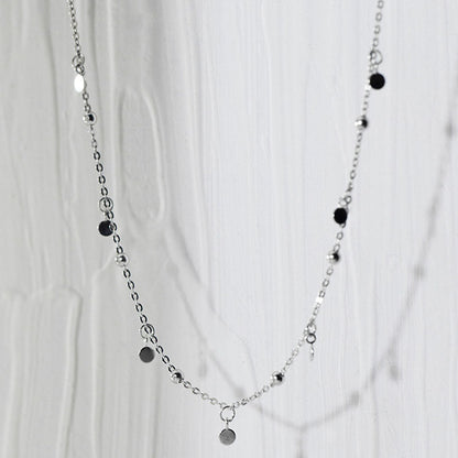 Fijne dames choker ketting met druppelaccenten