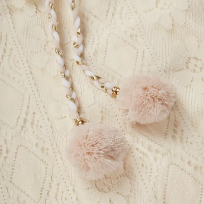 Estela - Dames zomerjurk met kanten details en v-hals