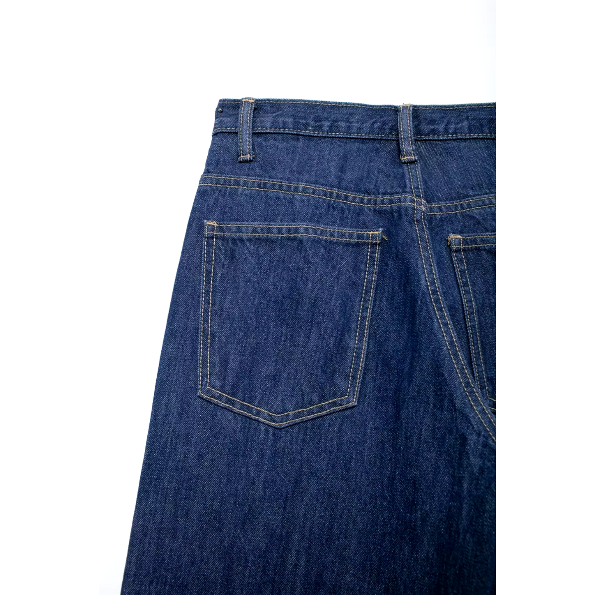 Nonna - Baggy jeans met kromme taille donker denim