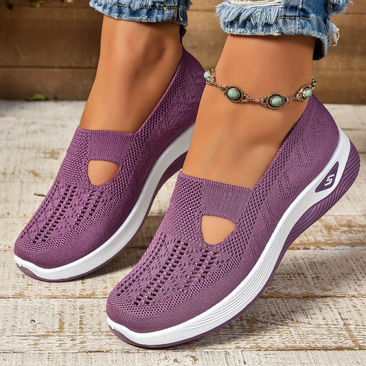 Serilda - Luchtige slip-on sneakers met sleehak voor dames