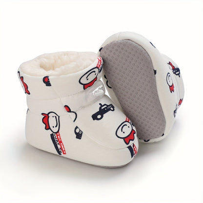 Schattige comfortabele instap fleece laarsjes voor baby jongens en meisjes - Happie