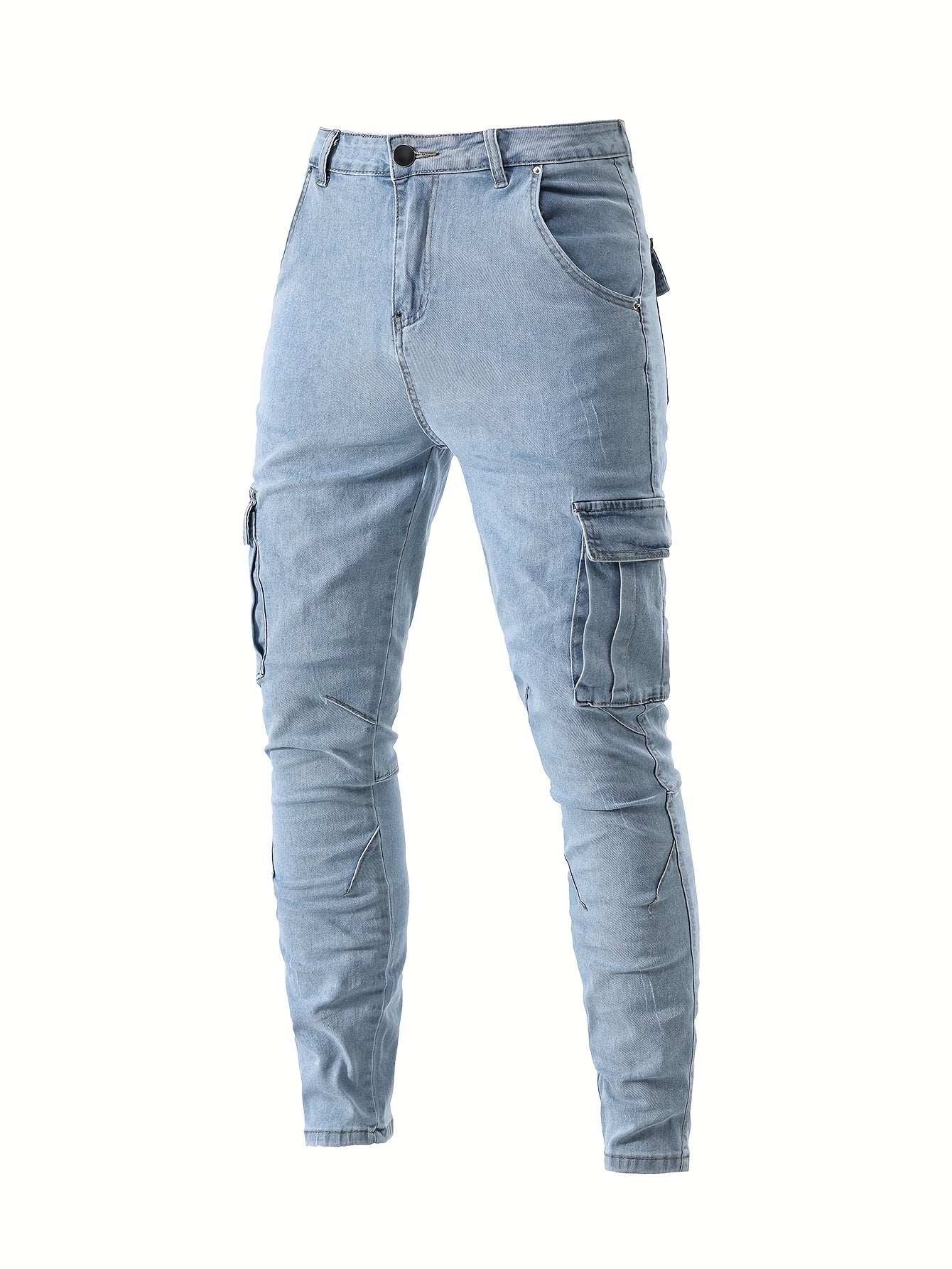 Heren Casual Cargo Rekbare Skinny Jeans - Patrick