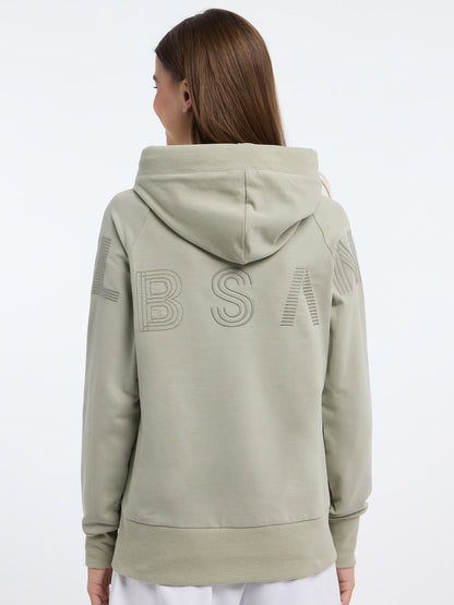 Flyn - Hoodie met ritssluiting, hoge kraag en voorzakken