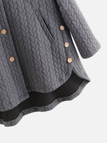 Harriet - Dames jas met capuchon en knoopsluiting