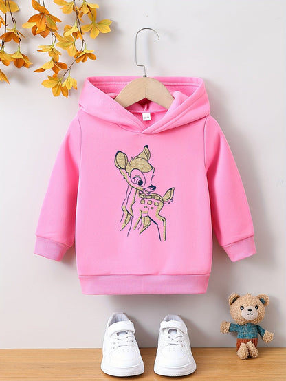 Peuter meisjes hoodie cartoon dierenprint - Ana