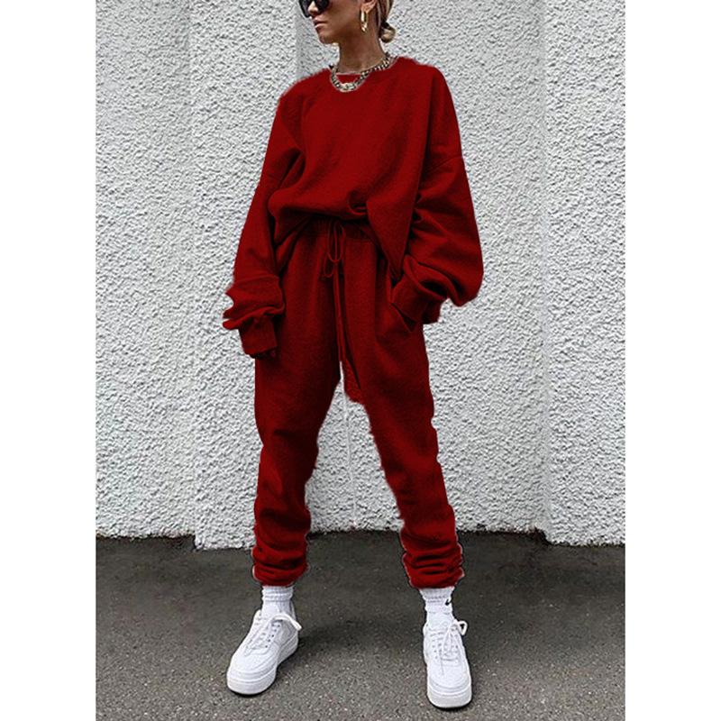 Dior - Tweestuks lounge set met oversized sweatshirt en broek met trekkoord