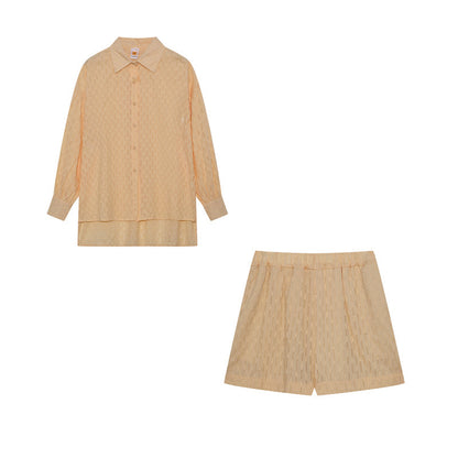 Camilla - Dames set met losvallende blouse en luchtige short