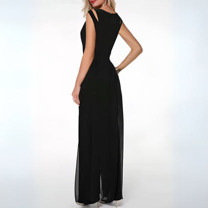 Mabelle – Mouwloze avondjurk met cut-out schouders voor dames