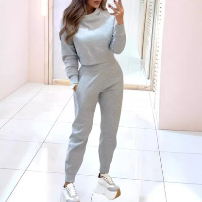 Lena - Tweedelige athleisure set met cropped top