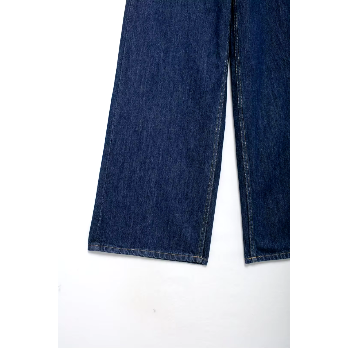 Nonna - Baggy jeans met kromme taille donker denim