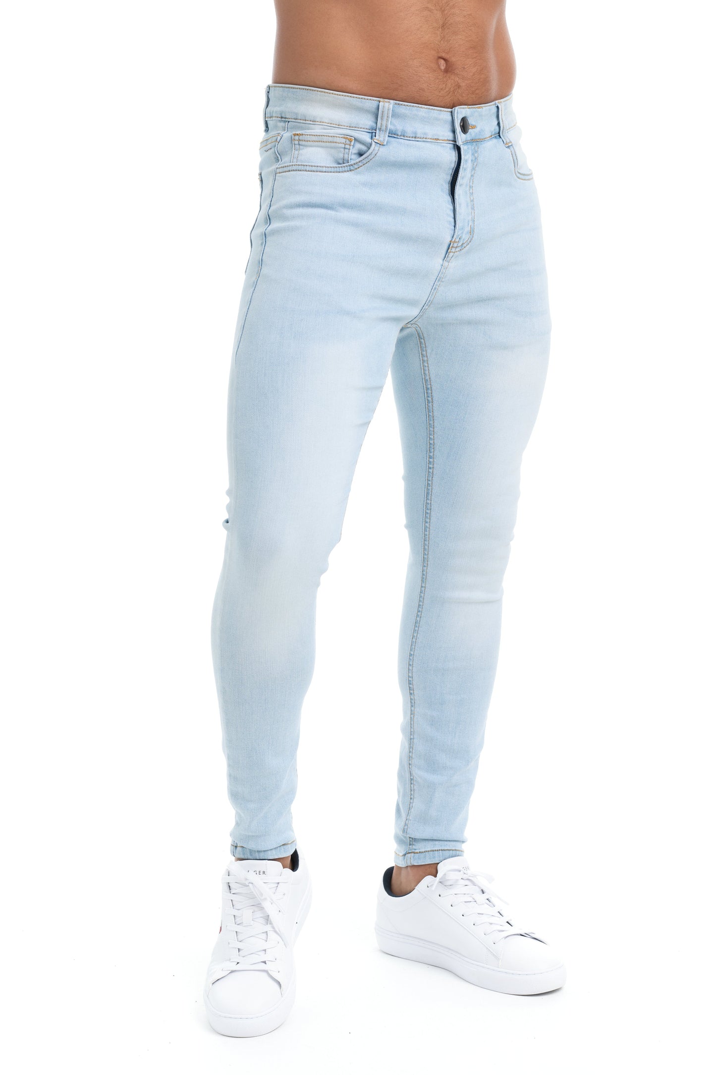 Saunders - Heren slim-fit denim jeans