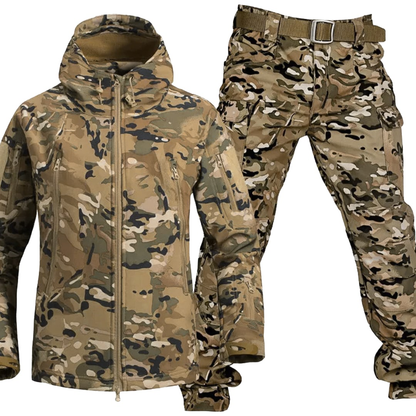 Pierce - Tactische camouflage jas en broek set met meerdere zakken