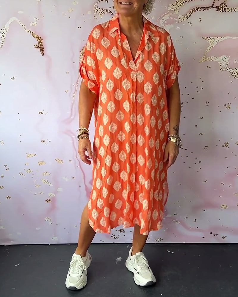 Paula - Zomerjurk met kraag en luchtige pasvorm voor dames