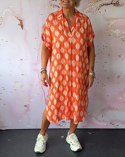 Paula - Zomerjurk met kraag en luchtige pasvorm voor dames