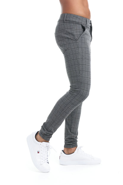 Turco - Heren slim-fit broek met hoge tailleband