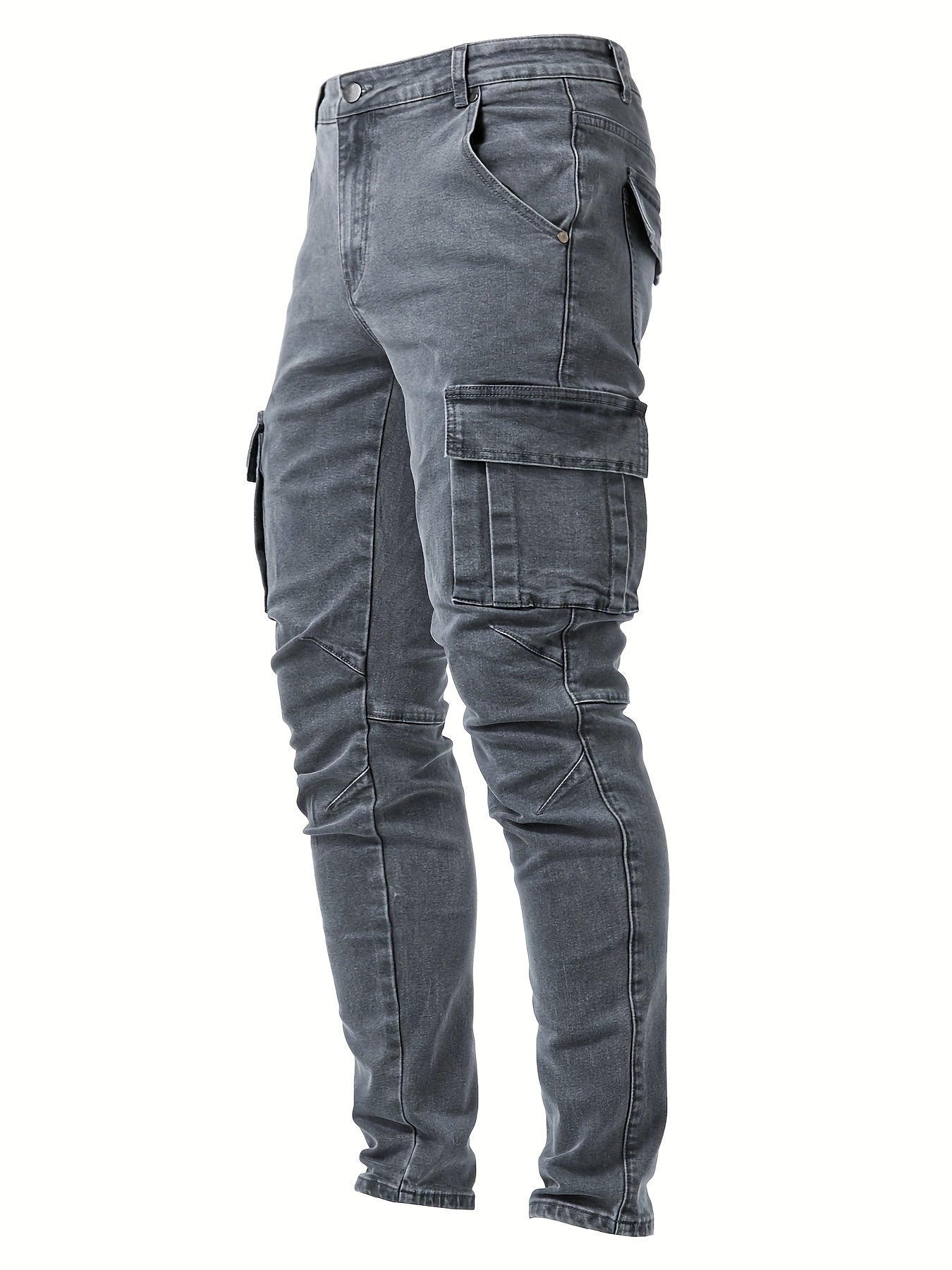 Julio - Streetstyle High Stretch Cargo Jeans voor Mannen met Meerdere Zakken