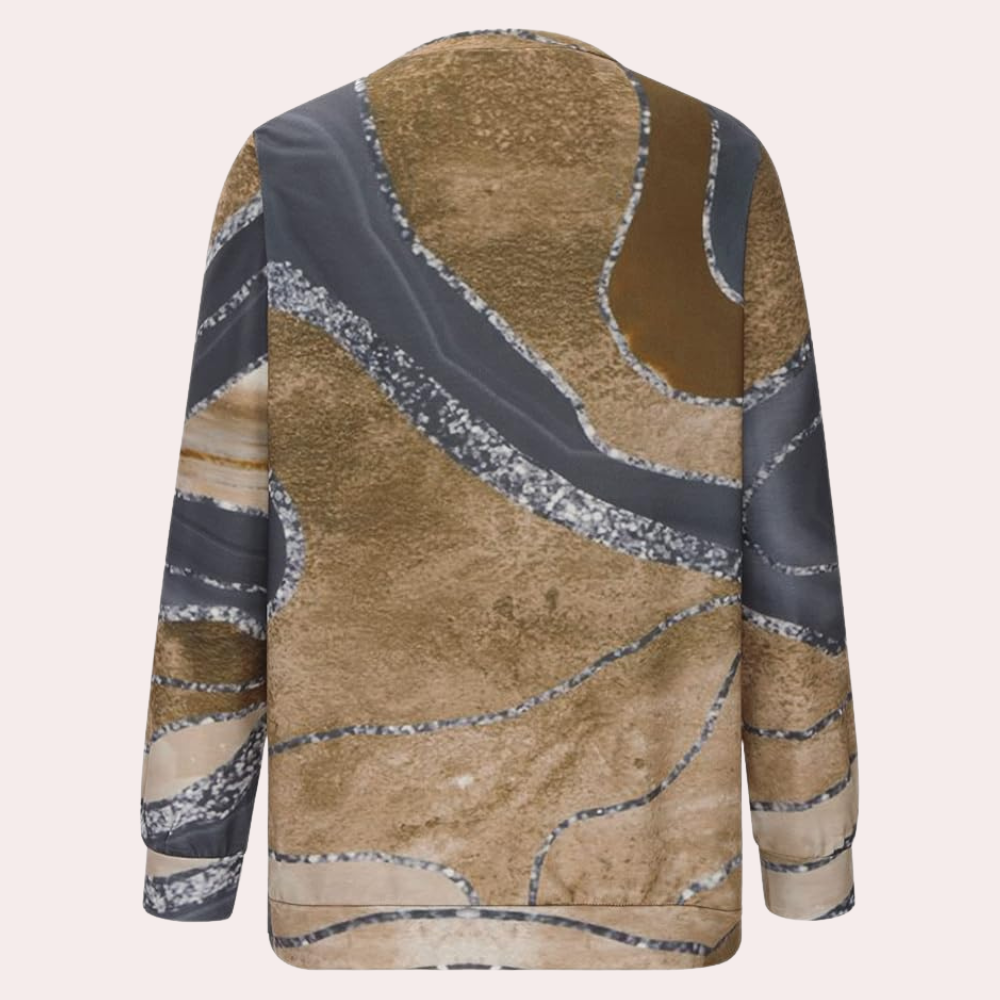 Una - Sweater met abstracte print voor dames