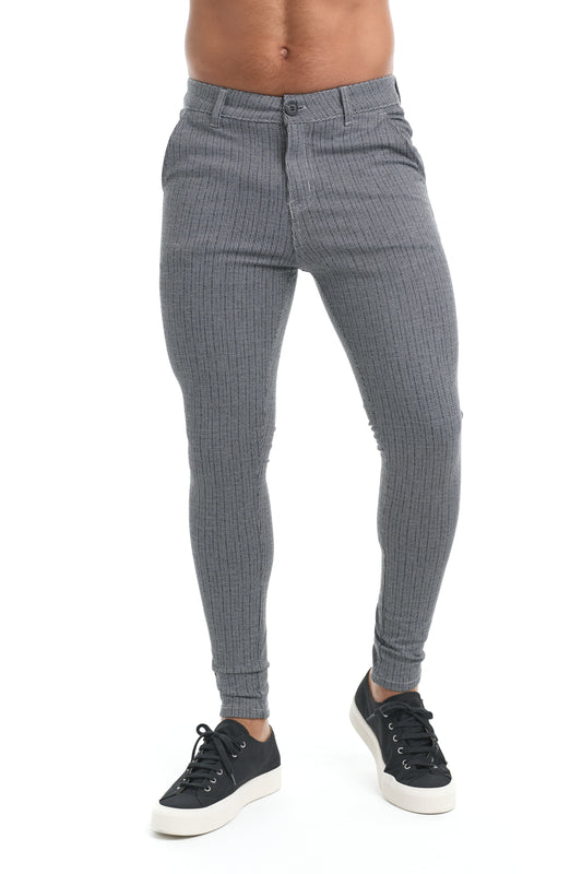 Powell - Slim-fit broek met houndstooth motief