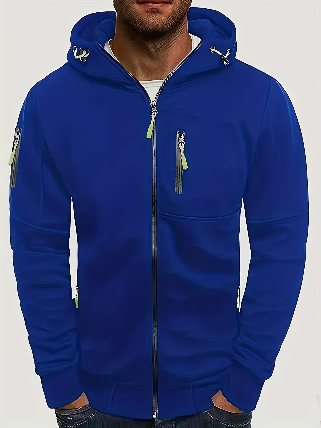 Pablo - Zip-up hoodie met verstelbare capuchon en ritszakken