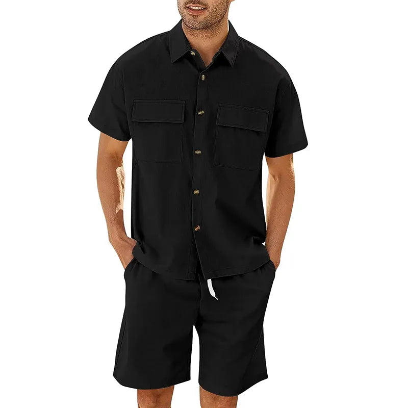 Geoffrey - Casual zomer tweedelige set voor heren