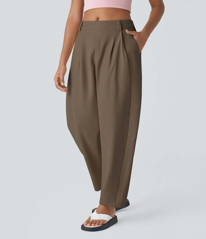 Claudia - Losvallende damesbroek met hoge taille