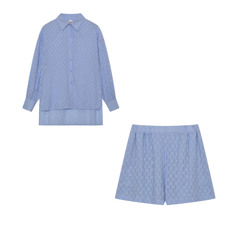 Camilla - Dames set met losvallende blouse en luchtige short
