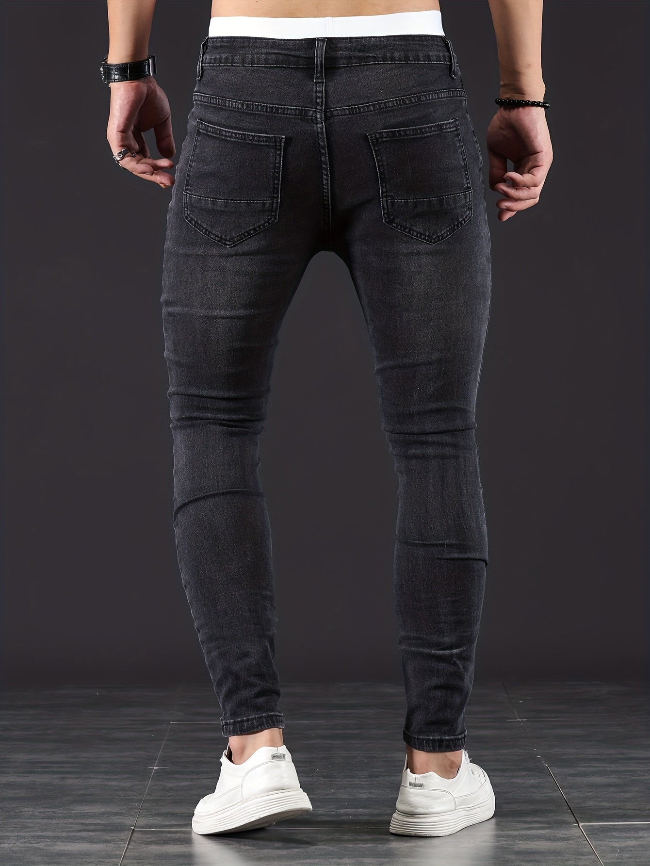 Heren Casual Slim Fit Gescheurde Jeans in Straatstijl - Marcelo